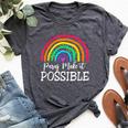 Paras Make It Possible Paraprofessional Teacher Assistant Bella Canvas T-shirt Heather Dark Grey