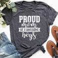 Parenting Proud Mom Trendy Graphic Bella Canvas T-shirt Heather Dark Grey