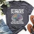 Some People Are Like Slinkies Sarcastic Graphic Bella Canvas T-shirt Heather Dark Grey