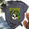 Philodendron House Plant Lover Skull Aroids Head Planter Bella Canvas T-shirt Heather Dark Grey