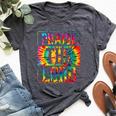 Praise The Lord Christian Faith Tie Dye Cute Christianity Bella Canvas T-shirt Heather Dark Grey