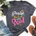 Praise The Lord Oh My Soul Christian Thanksgiving Bella Canvas T-shirt Heather Dark Grey