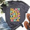 In My Prek Field Trip Era Groovy Prek Field Day Squad 2024 Bella Canvas T-shirt Heather Dark Grey