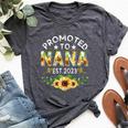 Promoted To Nana Est 2023 Pregnancy New Mom Mother Day Bella Canvas T-shirt Heather Dark Grey