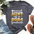 Proud Aunt Of A 2024 Graduate Class Of 2024 Graduation Bella Canvas T-shirt Heather Dark Grey