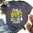 Proud Aunt Of A 2024 Senior Lacrosse Graduate Bella Canvas T-shirt Heather Dark Grey