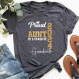 Proud Aunt Of A Class Of 2024 Graduate Senior Graduation Bella Canvas T-shirt Heather Dark Grey