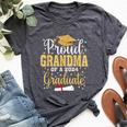 Proud Grandma Of A 2024 Graduate For Family Graduation Bella Canvas T-shirt Heather Dark Grey