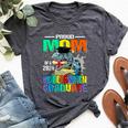 Proud Mom Of A 2024 Kindergarten Graduate Dinosaur Bella Canvas T-shirt Heather Dark Grey
