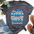 Proud Mom Of 5Th Grade Graduate 2024 Elementary Graduation Bella Canvas T-shirt Heather Dark Grey