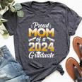 Proud Mom Of A Class 2024 Graduate Family College Senior Bella Canvas T-shirt Heather Dark Grey