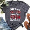 Proud Mom Of A Class Of 2024 Graduate 2024 Senior Mom 2024 Bella Canvas T-shirt Heather Dark Grey
