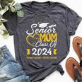 Proud Senior Mom Class Of 2024 I'm Not Crying You're Crying Bella Canvas T-shirt Heather Dark Grey