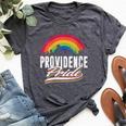 Providence Pride Lgbt Lesbian Gay Bisexual Rainbow Lgbtq Bella Canvas T-shirt Heather Dark Grey