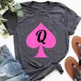 Queen Of Spades Clothes For Qos Bella Canvas T-shirt Heather Dark Grey