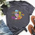 Rainbow Flag Cats Ramen Anime Gay Pride Month Lgbtq Ally Bella Canvas T-shirt Heather Dark Grey