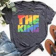 Rainbow Lgbtq Drag King Bella Canvas T-shirt Heather Dark Grey