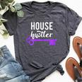 Real Estate Agent For Realtors Or House Hustler Bella Canvas T-shirt Heather Dark Grey