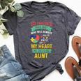 There's This Boy He Calls Me Aunt Autism Awareness Auntie Bella Canvas T-shirt Heather Dark Grey