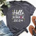 Retirement For 2024 Retired 2024 Women Bella Canvas T-shirt Heather Dark Grey