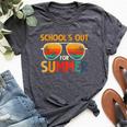 Retro Schools Out For Summer Last Day Of School Teacher Boy Bella Canvas T-shirt Heather Dark Grey