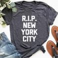 Rip New York City Saying Sarcastic Novelty Nyc Bella Canvas T-shirt Heather Dark Grey