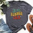 In My Runner Era Running Marathon Retro Groovy Vintage Bella Canvas T-shirt Heather Dark Grey