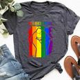 San Diego Lgbt Pride Month Lgbtq Rainbow Flag Bella Canvas T-shirt Heather Dark Grey