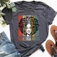 School Social Worker Afro African Black History Month Bella Canvas T-shirt Heather Dark Grey