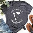 She Is A Good Girl Crazy About King Of Rock Roll Bella Canvas T-shirt Heather Dark Grey