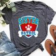 Sister Of The Birthday Boy Girl Dog Paw Family Matching Bella Canvas T-shirt Heather Dark Grey