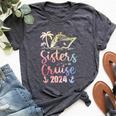 Sisters Cruise 2024 Sister Cruising Trip Family Group Squad Bella Canvas T-shirt Heather Dark Grey