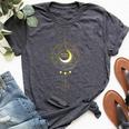 Solar Eclipse 2024 Boho Sun Moon Path Total Lunar Eclipse Bella Canvas T-shirt Heather Dark Grey