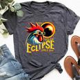Solar Eclipse April 04 2024 Chicken Total Solar Eclipse 2024 Bella Canvas T-shirt Heather Dark Grey