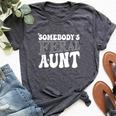 Somebody's Feral Aunt Fabulous And Feral Aunt Mother's Day Bella Canvas T-shirt Heather Dark Grey