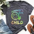 Somebody's Feral Child Toddler Girl And Boy Quotes Bella Canvas T-shirt Heather Dark Grey