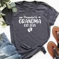 Soon To Be Grandma 2025 Promoted To Grandma Est 2025 Bella Canvas T-shirt Heather Dark Grey