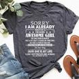 Sorry I Am Already Taken By A Freaking Awesome Girl March Bella Canvas T-shirt Heather Dark Grey
