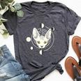 Sphynx Cat Moon Phase Gothic Bella Canvas T-shirt Heather Dark Grey