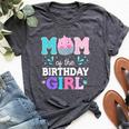 Squish Mom Mallow Matching Squish Birthday Girl Mother's Day Bella Canvas T-shirt Heather Dark Grey