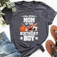 All Star Mom Of The Birthday Boy Sports 1St Family Party Bella Canvas T-shirt Heather Dark Grey