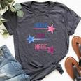 Summer Fashion Casual Girl Top Black Girl Magic Wand Bella Canvas T-shirt Heather Dark Grey