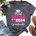 Super Proud Mom Of 2024 Kindergarten Graduate Awesome Family Bella Canvas T-shirt Heather Dark Grey