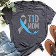 T1d Mom Diabetic For Women Type 1 Mom Diabetes Bella Canvas T-shirt Heather Dark Grey