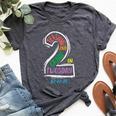 Teaching 2Nd Grade On Twosday 2-22-22 Twos Day Teacher Bella Canvas T-shirt Heather Dark Grey