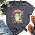 Tequila Cheaper More Than Therapy Tequila Drinking Mexican Bella Canvas T-shirt Heather Dark Grey