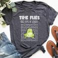 Time Flies 100 Days School Frog 100Th Day Student Bella Canvas T-shirt Heather Dark Grey