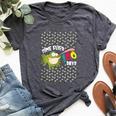 Time Flies 100 Days Teacher Student Frog Fly School Bella Canvas T-shirt Heather Dark Grey