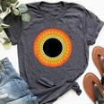 Total Solar Eclipse Mandala Sun Bella Canvas T-shirt Heather Dark Grey