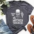 Truck You Mother Trucker Truck Driver Bella Canvas T-shirt Heather Dark Grey